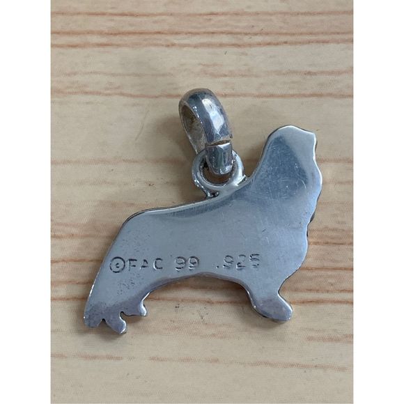 .925 Cavalier King Charles Sterling Silver Jewelry Charm - Picture 3 of 4